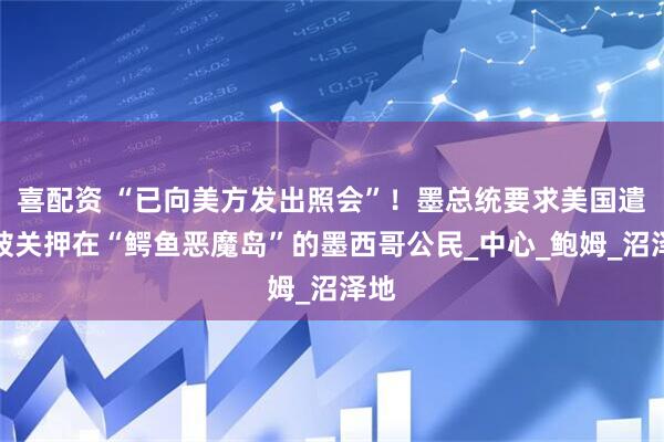 喜配资 “已向美方发出照会”！墨总统要求美国遣返被关押在“鳄鱼恶魔岛”的墨西哥公民_中心_鲍姆_沼泽地