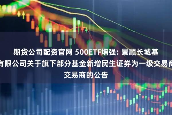 期货公司配资官网 500ETF增强: 景顺长城基金管理有限公司关于旗下部分基金新增民生证券为一级交易商的公告